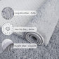 Soft Runner Rugs for Bedroom Living Room Plush Fluffy Rug 2X6 Feet, Shag Furry Area Rug Carpet Non Shedding for Nursery Children Kids Girls Room Home Decorative, Grey