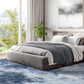 Amada 8X10 Washable Area Rug, Modern Abstract Living Room Rug with Non-Slip Backing & Short Pile, Large Rug with Abstract Pattern for Living Room, Bedroom and Dinning Room, Dark Blue