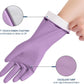 Rubber Cleaning Gloves for Dishwashing, 4 Pairs Reusable Kitchen Gloves for Washing Dishes and Household Cleaning, Colorful Dish Gloves with Flocked Lining and Non-Slip Grip, Pefect for Woman Men - L