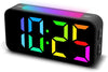 Loud Alarm Clocks for Bedrooms Heavy Sleepers, Plug-In Digital Bedside Clock with Night Light, Large Display, Dual Alarm, Snooze, Dimmable for Kids Teens Boys Girls